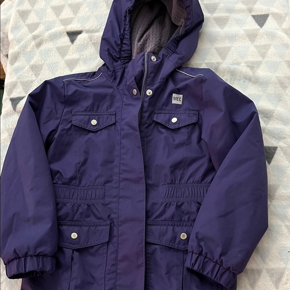 MEC Purple Winter Coat size 5 yo